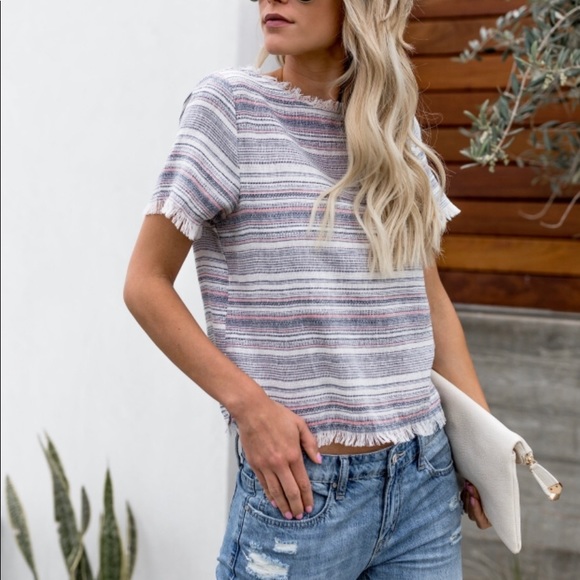 Vici Tops - Vici - Felicia Fringe Top